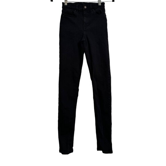 Top Shop Black Jeans Size 24 Skinny Stretchy Pockets NWOT - Picture 7 of 8